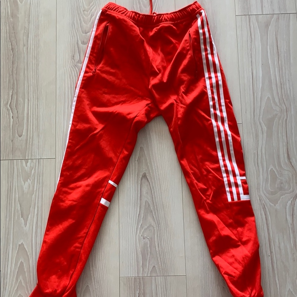 Red Adidas Track Pants